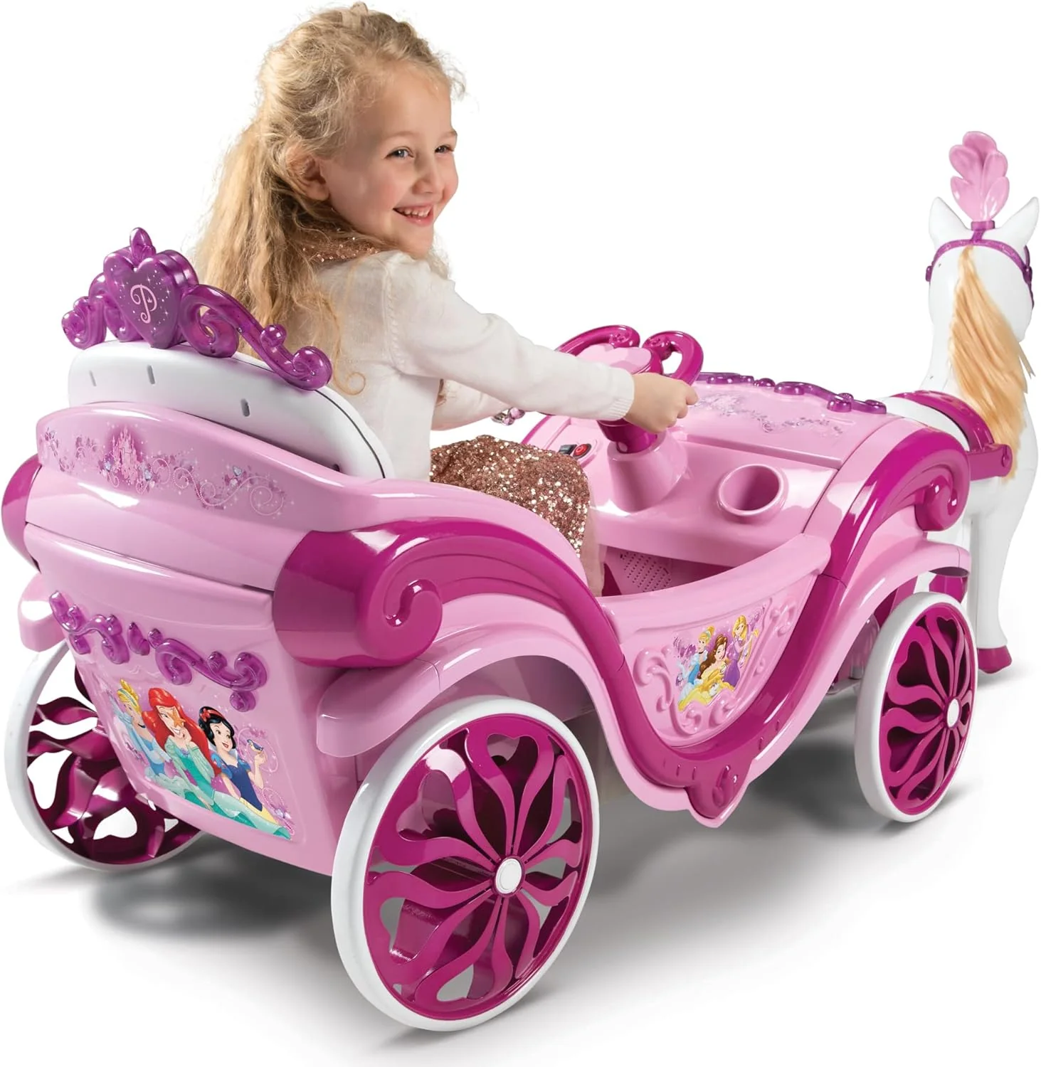 Cavallo e carrozza Disney Princess Royal - Auto elettrica 6V - Image 5