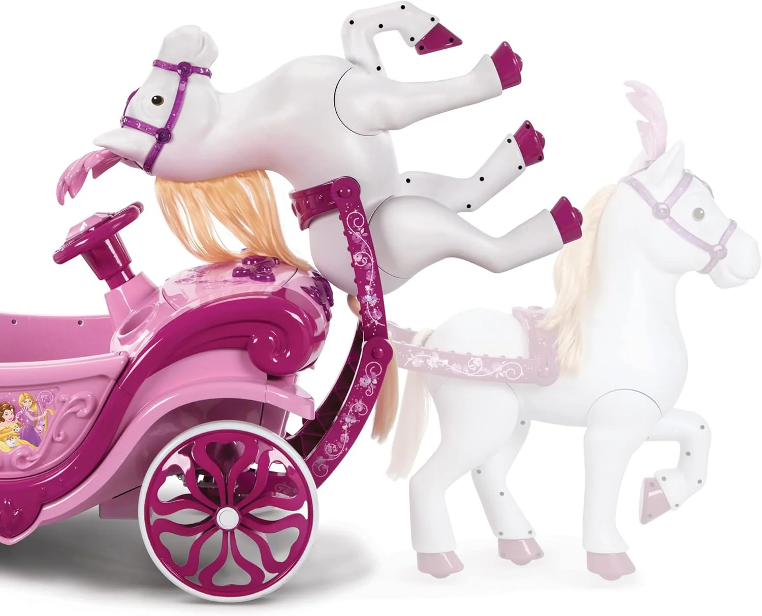 Cavallo e carrozza Disney Princess Royal - Auto elettrica 6V - Image 6
