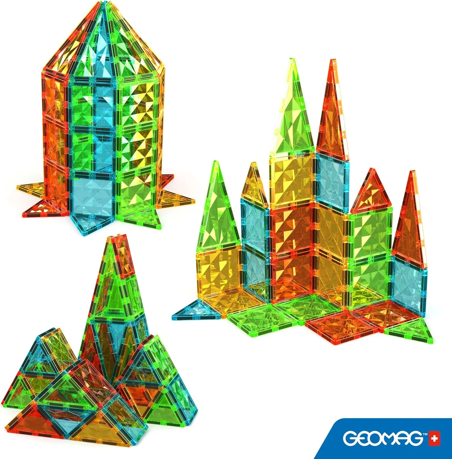 Geomag - Costruzioni magnetiche Magnetic Tiles Gems 60 pezzi - Image 6