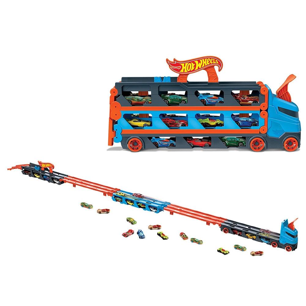 Hot Wheels - Camion 2 in 1 Trasportatore e Pista - Image 3