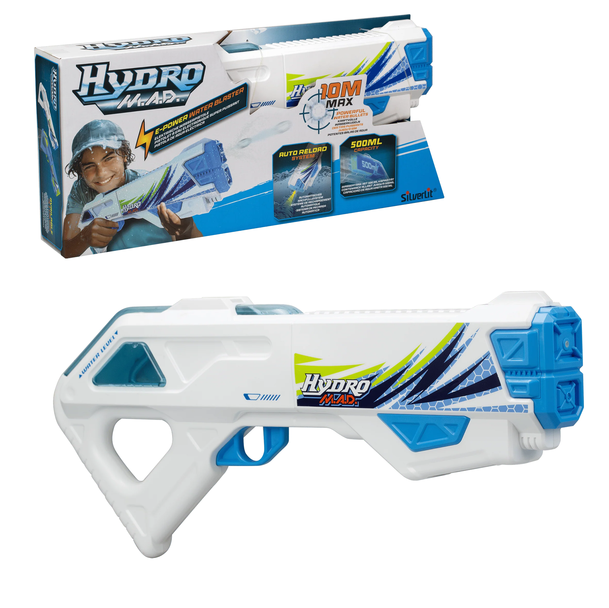 Hydro M.A.D. Fucile ad Acqua con 10m di portata e ricarica automatica da 500ml - Image 10