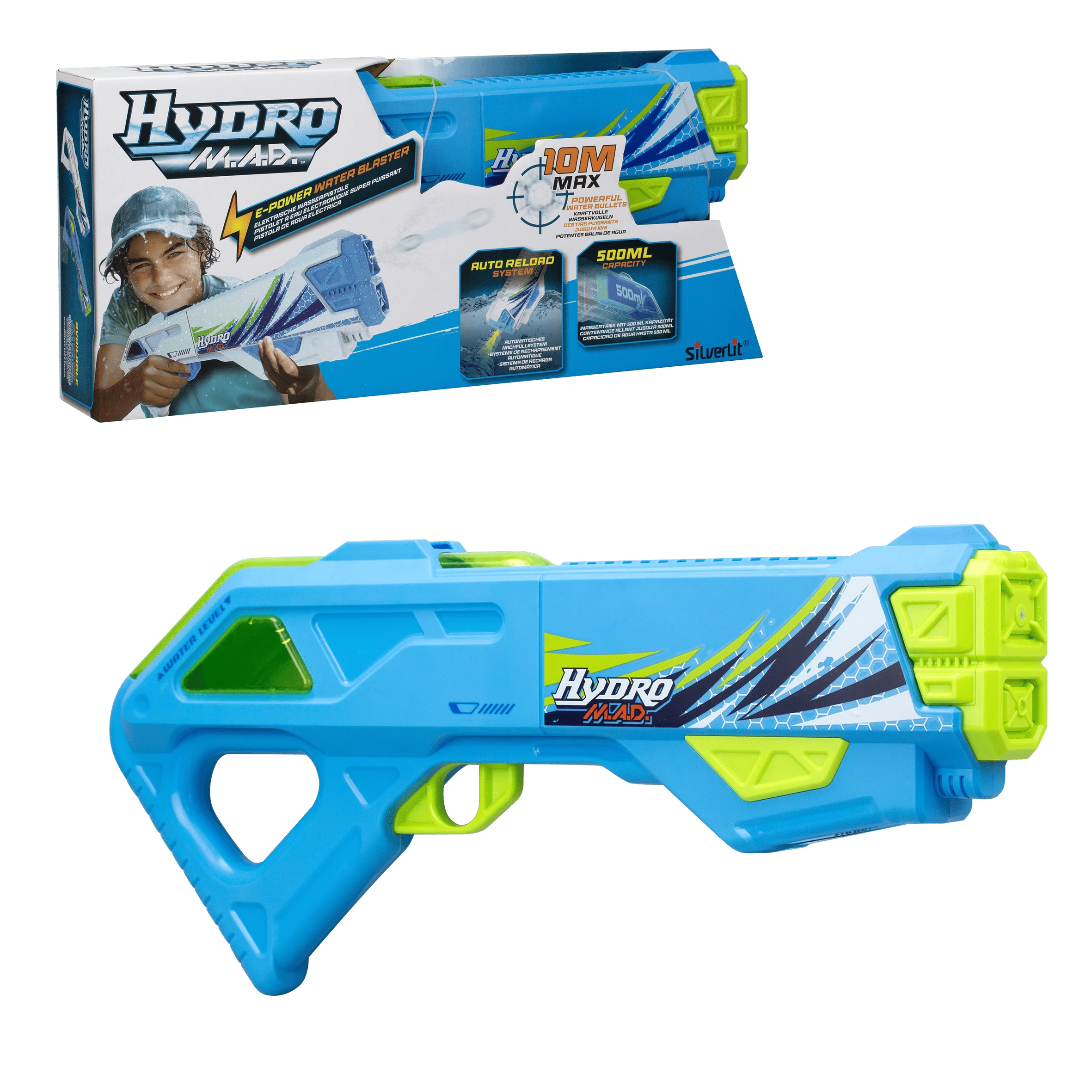 Hydro M.A.D. Fucile ad Acqua con 10m di portata e ricarica automatica da 500ml - Image 8