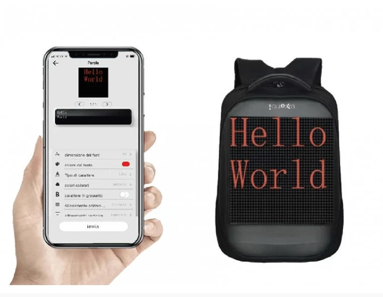 Zaino con schermo Led - Image 3